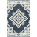 Rizzy Home Alora Decor Cascade 5' X 8' Dk Blue/Natural/Gray/Tan Hand-Tufted Area Rug