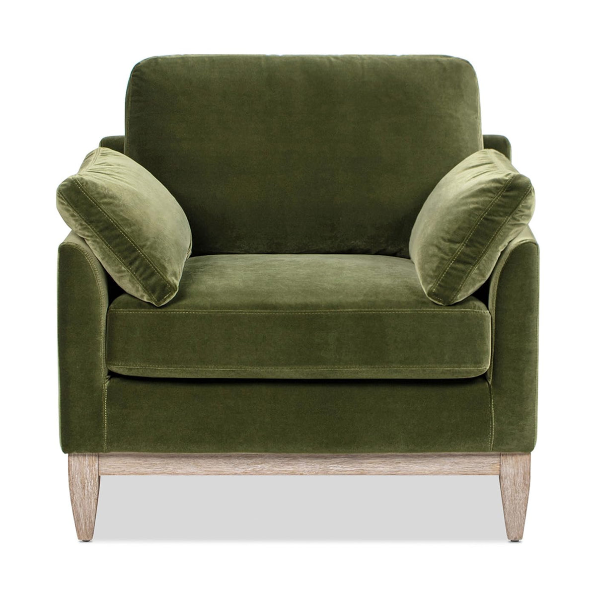 Jennifer Taylor Home Pasadena 36' Wide Modern Farmhouse Accent Arm Chair, Olive Green