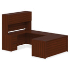 Lorell Prominence 2.0 Mahogany Laminate Box/Box/File Right-Pedestal Desk