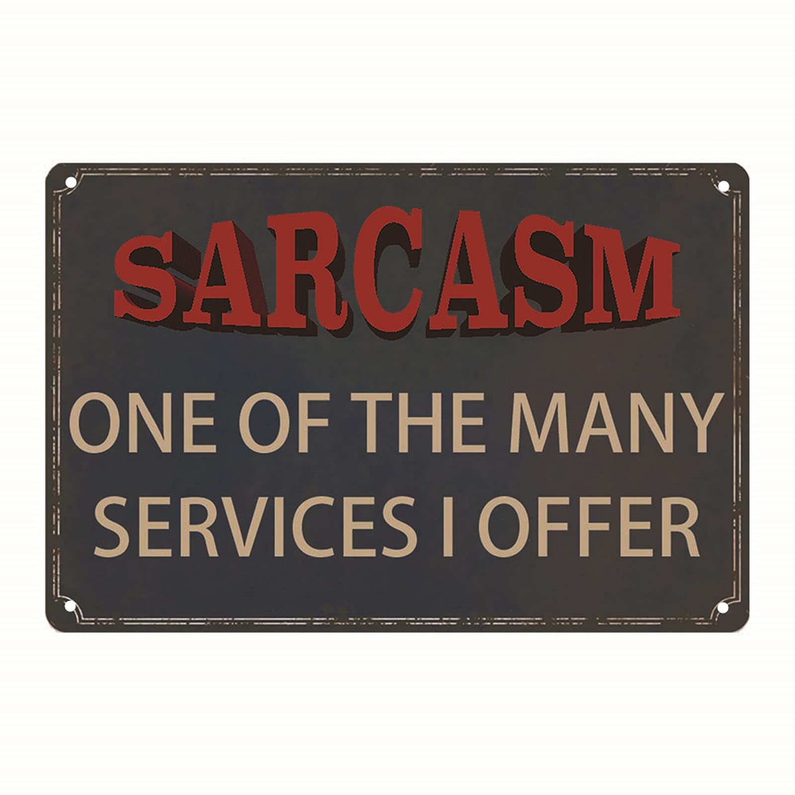 Funny Sarcastic Metal Signs For Garage Office Signs, Man Cave Bar Personalized Signs Home Sign Wall Decor Gifts For Men Sarcasm 