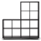 Baxton Studio Sunna Modern Cube Shelving Unit, Dark Brown