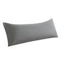 Whatsbedding Body Pillow Cover, Ultra Soft Microfiber Pillowcases, Breathable Long Pillow Case, Envelope Closure - Grey (20X54 I