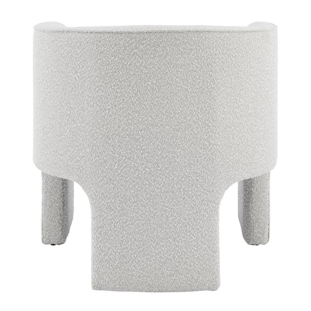 Npd Furniture And More Matteo Fabric Arm, Boucle Beige Accent Chair