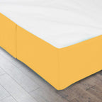 Nestl Yellow Twin Bed Skirt - Twin Size Bed Skirt 14 Inch Drop - Brushed Microfiber Bed Skirts - Hotel Quality Pleated Bed Skirt - Shrinkage & Fade Resistant