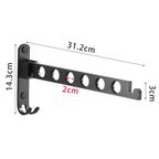 Joom Retractable Folding Wall Hanger Folding Clothes Hanger Rack Clothes Storage Organizer Laundry Hanger Sturdy Hanging Dryer R