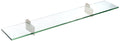 Spancraft Glass R-12x48-Brushed Steel Raven Glass Shelf, Brushed Steel, 12 x 48