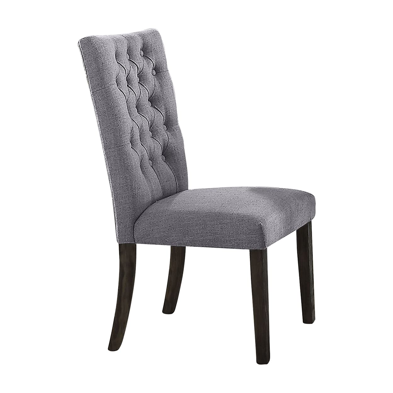 ACME Side Chair, Gray Fabric & Gray Oak