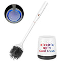 Ratolo Electric Toilet Brush,Silicone Toilet Brush,Toilet Bowl Brush and Holder Set with Ventilated Holder,Toilet Brush, Floor S
