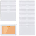 Owl Focus 30Pcs Self-Adhesive Business Card Protecror,Waterproof Clear Adhesive Label Pockets,Transparent Label Holder With Whit