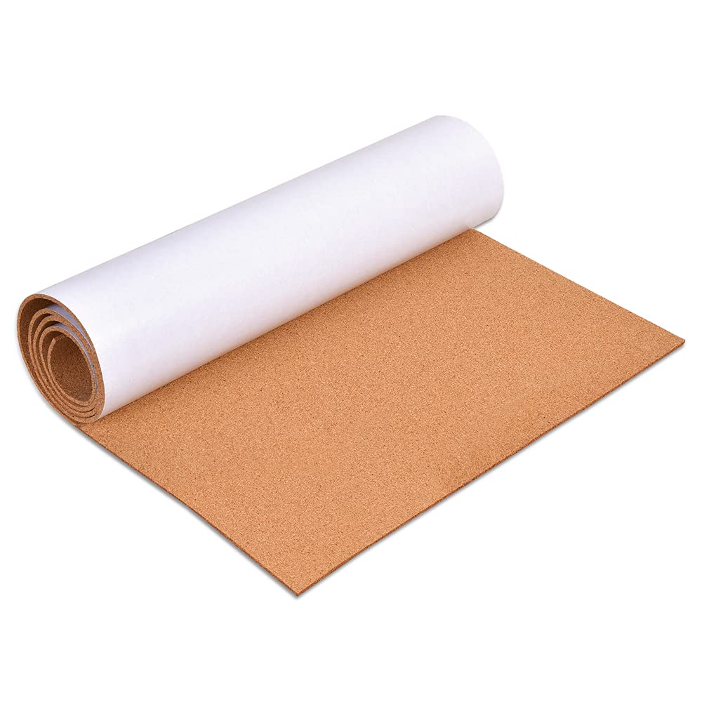 Yccyyccy Self-Adhesive Cork Board Roll, 1/8' Thick Cork Boards For Walls, 20'X16' Cork Board Roll For Office, Home, School(3M
