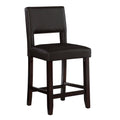 Linon Vega Espresso Brown Stool, Counter Height
