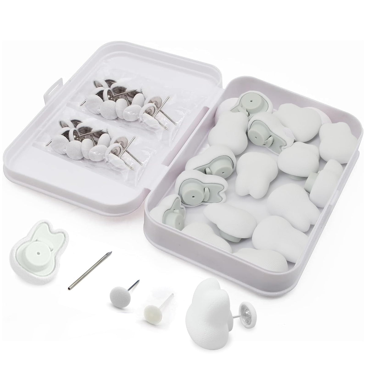MQUPIN Duvet Clips Set 16 Pcs, Duvet Cover Pins Comforter Inside Duvet Insert Holder, Non-Slip Quilt Fixator Sheet Fasteners for