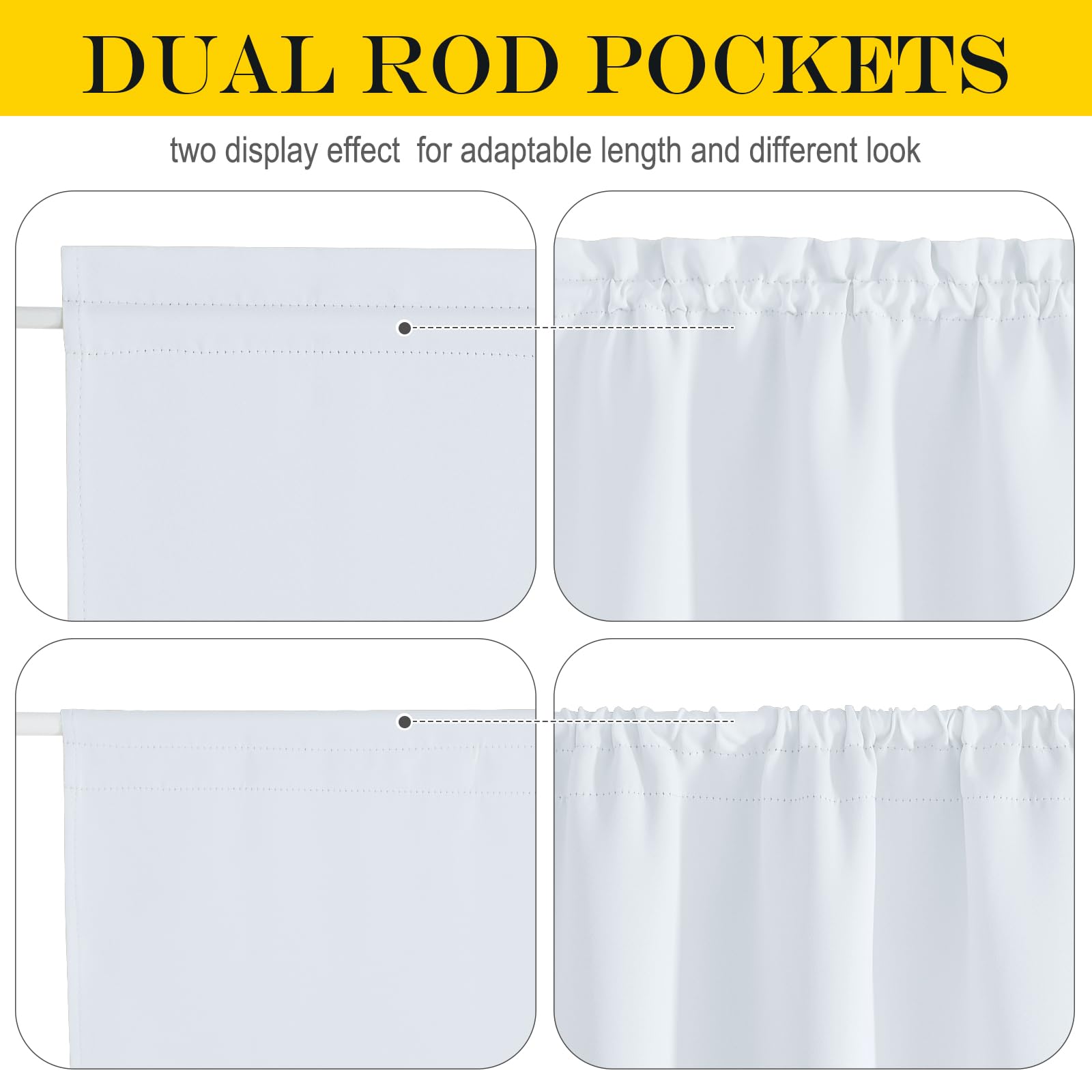 Nicetown French Door Curtain Window Treatment Drapes - Solid Room Darkening Thermal Insulated 30 X 72 Inches Blackout Gliding Door Curtains Kitchen Panels Coverings, 1 Panel, Greyish White
