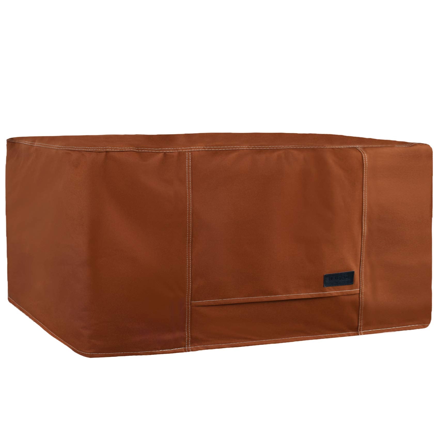 Nettypro Rectangular Fire Pit Table Cover, Waterproof 600D Heavy Duty Outdoor Patio Rectangle Firepit Cover, 48L X 28W X 24H Inc