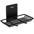Tiilan Self Adhesive Bar Soap Dish for Shower, Bathroom Soap Holder Wall Mount - Stainless Steel, Black