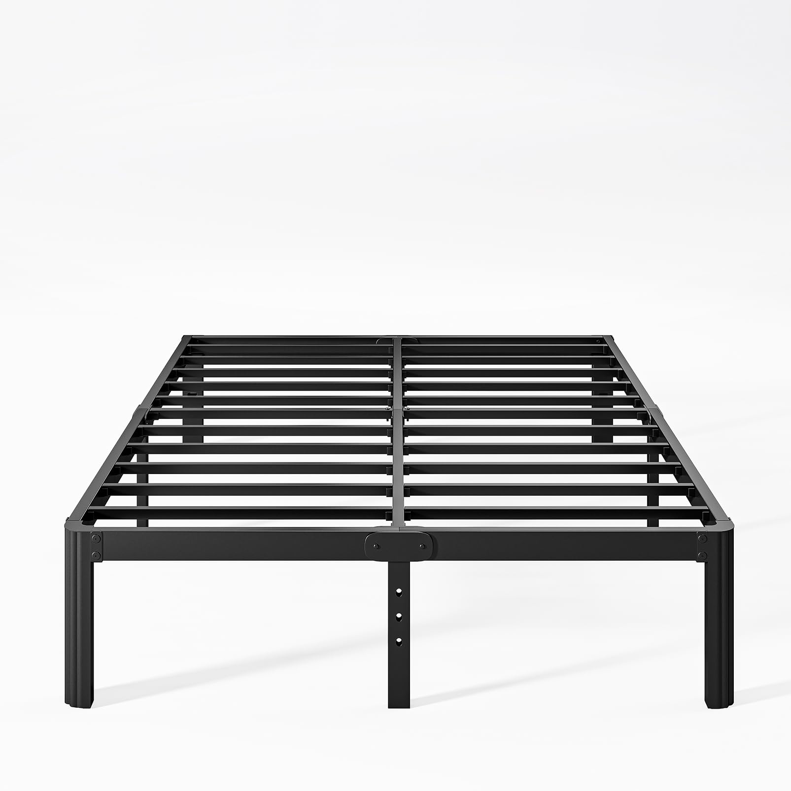 Keramik 14 Inch High Queen Bed Frame No Box Spring Needed, Platform Bed Frame Queen Size Metal With Round Edge, Easy Assembly, H