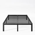 Keramik 14 Inch High Queen Bed Frame No Box Spring Needed, Platform Bed Frame Queen Size Metal With Round Edge, Easy Assembly, H