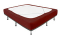 Biscaynebay Decorative Box Spring Cover Queen Size, Burgundy Luxurious Jersey Knitting Stretchy Wrap Around 4 Sides Bed Skirt Fo