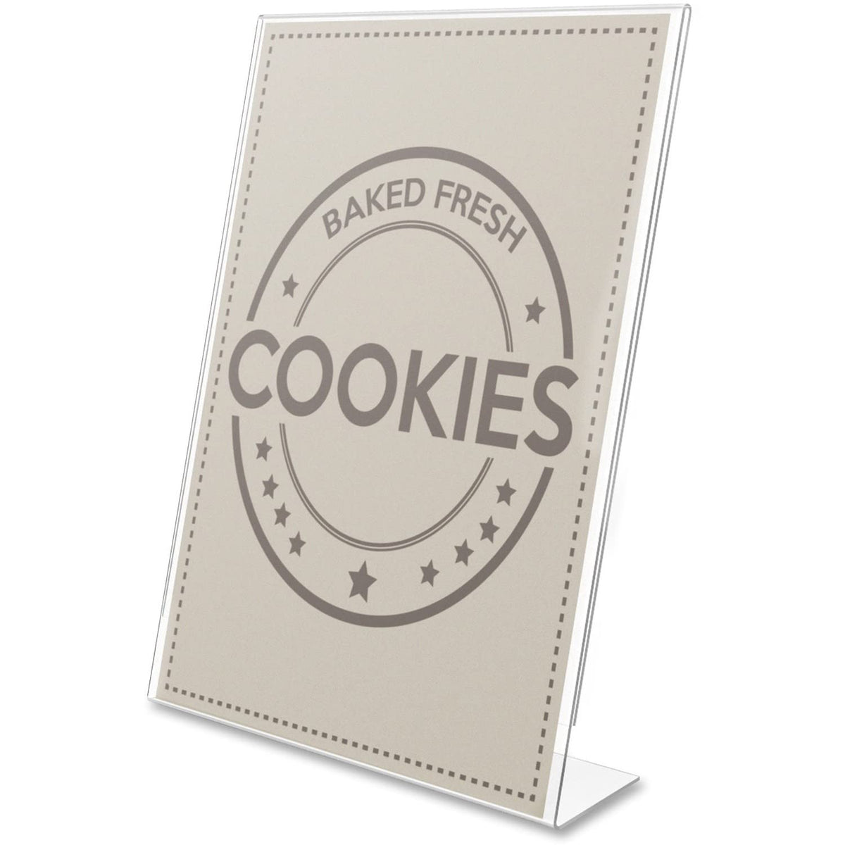 Deflect-O Anti-Glare Slanted Portrait Sign Holder (DEF879701)