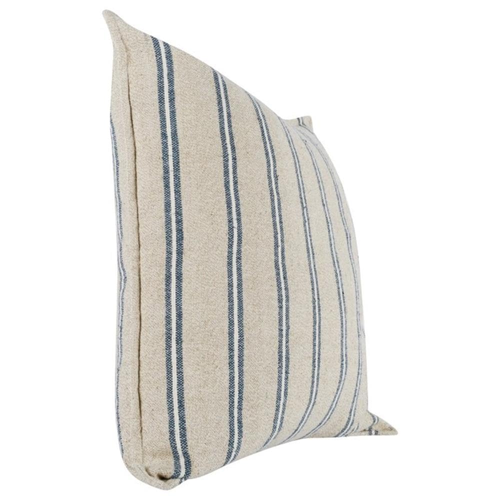 Kosas Home Demi 26X26 Rectangular Cotton Throw Pillow In Blue/Natural
