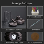 Haiswonsa Pumpkin Incense Burner Holder - Backflow Waterfall Cone Incense Holder, Led Ceramic Unique Claw Incense Burner With 15