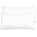 Ntbay Zippered Satin Pillow Cases For Hair And Skin, Luxury King Hidden Zipper Pillowcases Set Of 2, 20X36 Inches, Pure White
