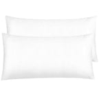 Ntbay Zippered Satin Pillow Cases For Hair And Skin, Luxury King Hidden Zipper Pillowcases Set Of 2, 20X36 Inches, Pure White