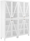 Crosley Furniture Cassai 2-Piece Pantry Storage Cabinet Set With Shelves, Kitchen, Dining, Or Laundry Room, White