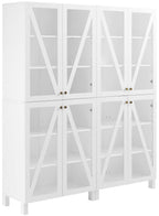 Crosley Furniture Cassai 2-Piece Pantry Storage Cabinet Set With Shelves, Kitchen, Dining, Or Laundry Room, White