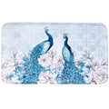 Blue Peacock Bath Collection  Bath Rug