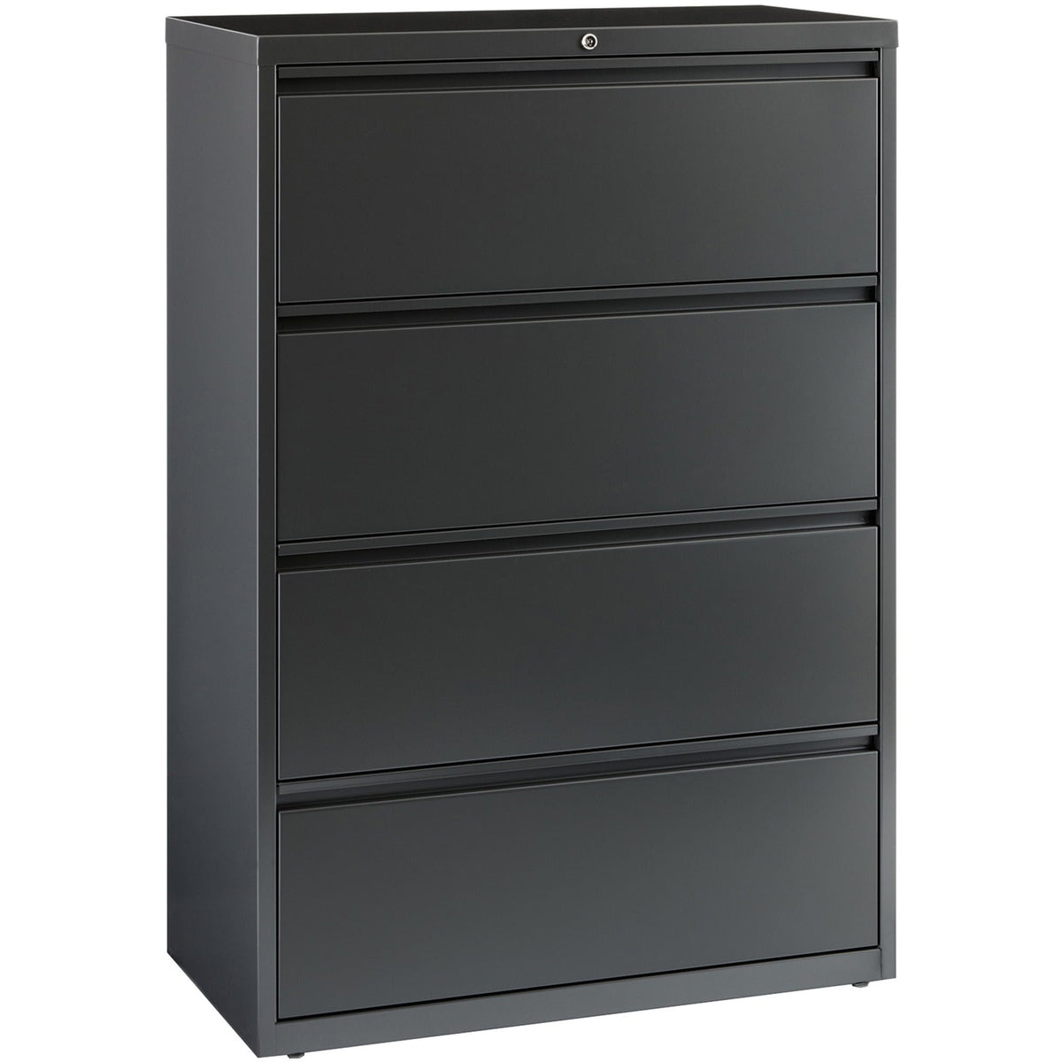 Lorell 4-Drawer Lateral File, 36 By 18-5/8 By 52-1/2-Inch, Charcoal