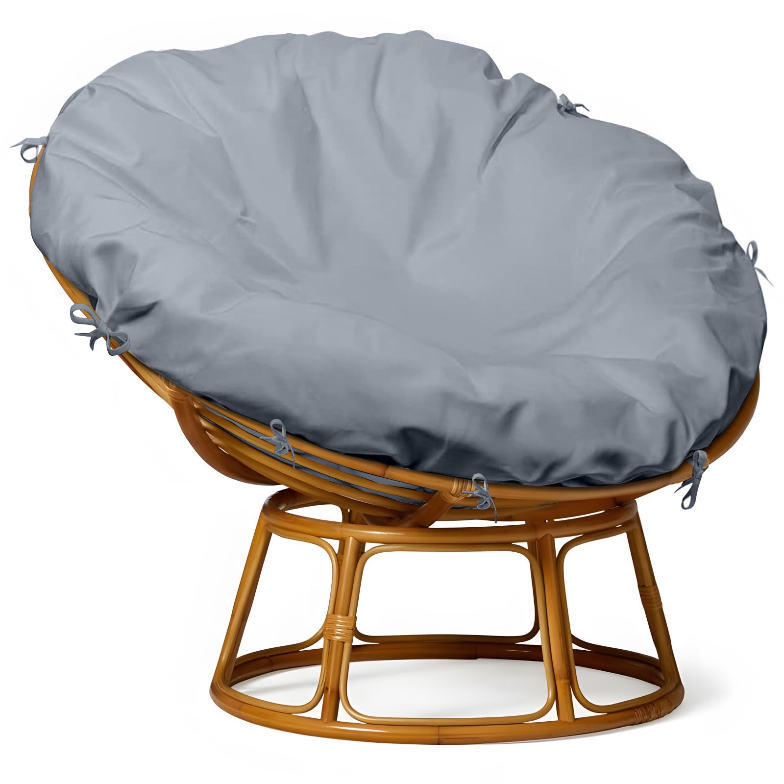 Coshnibi Papasan Cushion Cover,420D Waterproof Removable Zipper Chair Cushion Cover Suitable For Indoor And Outdoor,55'L*55'H-