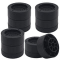 Hanihua Furniture Risers 2 Inch Black Bed Risers (Set Of 4), Heavy Duty Bed Lifts Risers For Table, Sofa, Couch, Desk, Adjustabl