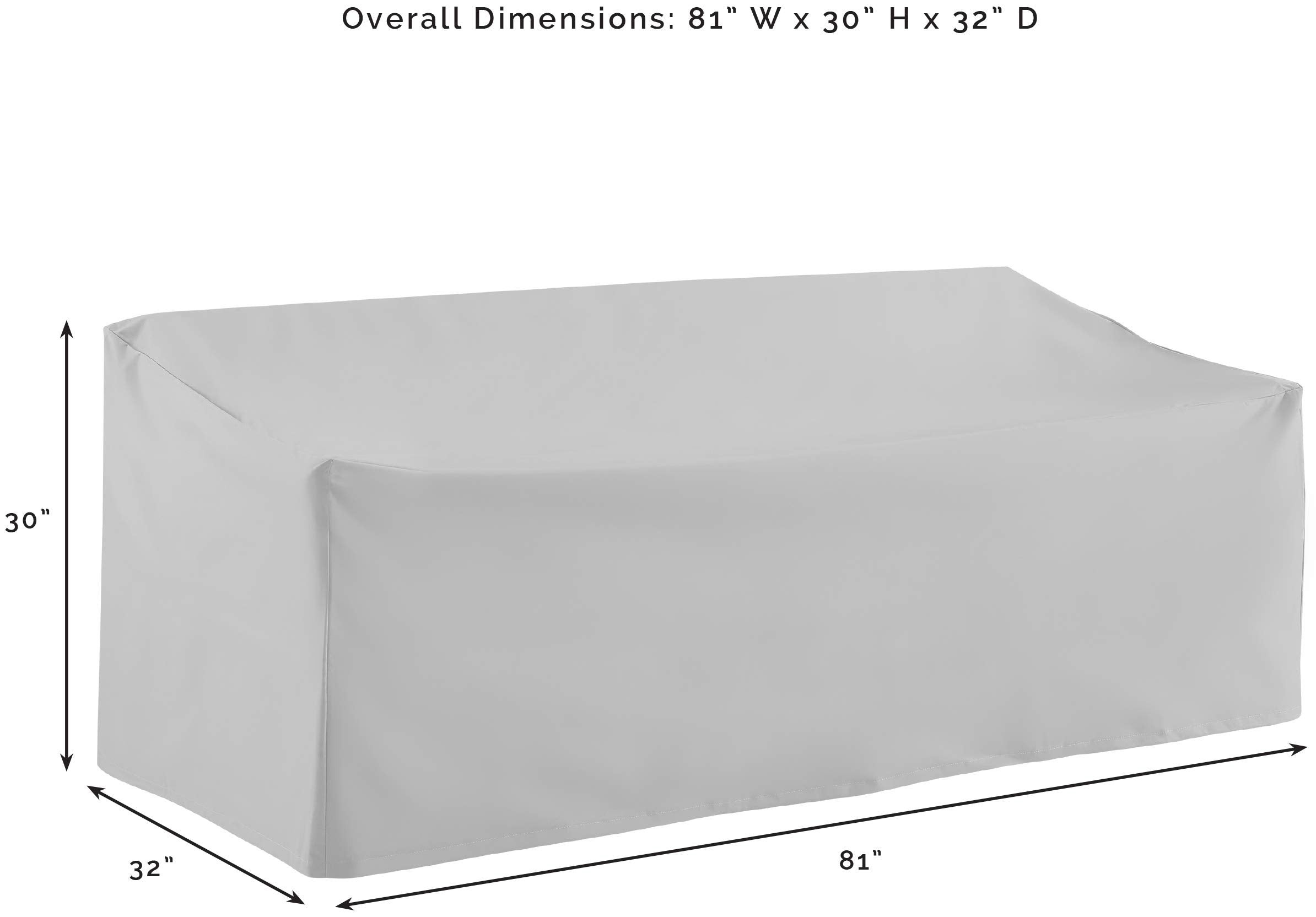 Crosley Brands Mo75013-Ta 3 Piece Sectional Cover Set With Sofa, 2 Square Table & Ottoman - Tan