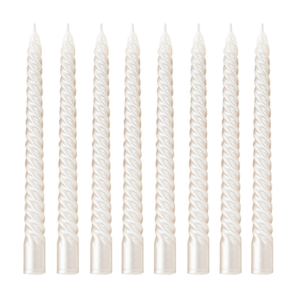 Kemladio 8 pcs 10 inch White Taper Candles, Burning Unscented Tapered Candles 8 hrs, Long Candle Sticks,Dinner Candle,Tall Candl