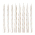 Kemladio 8 pcs 10 inch White Taper Candles, Burning Unscented Tapered Candles 8 hrs, Long Candle Sticks,Dinner Candle,Tall Candl