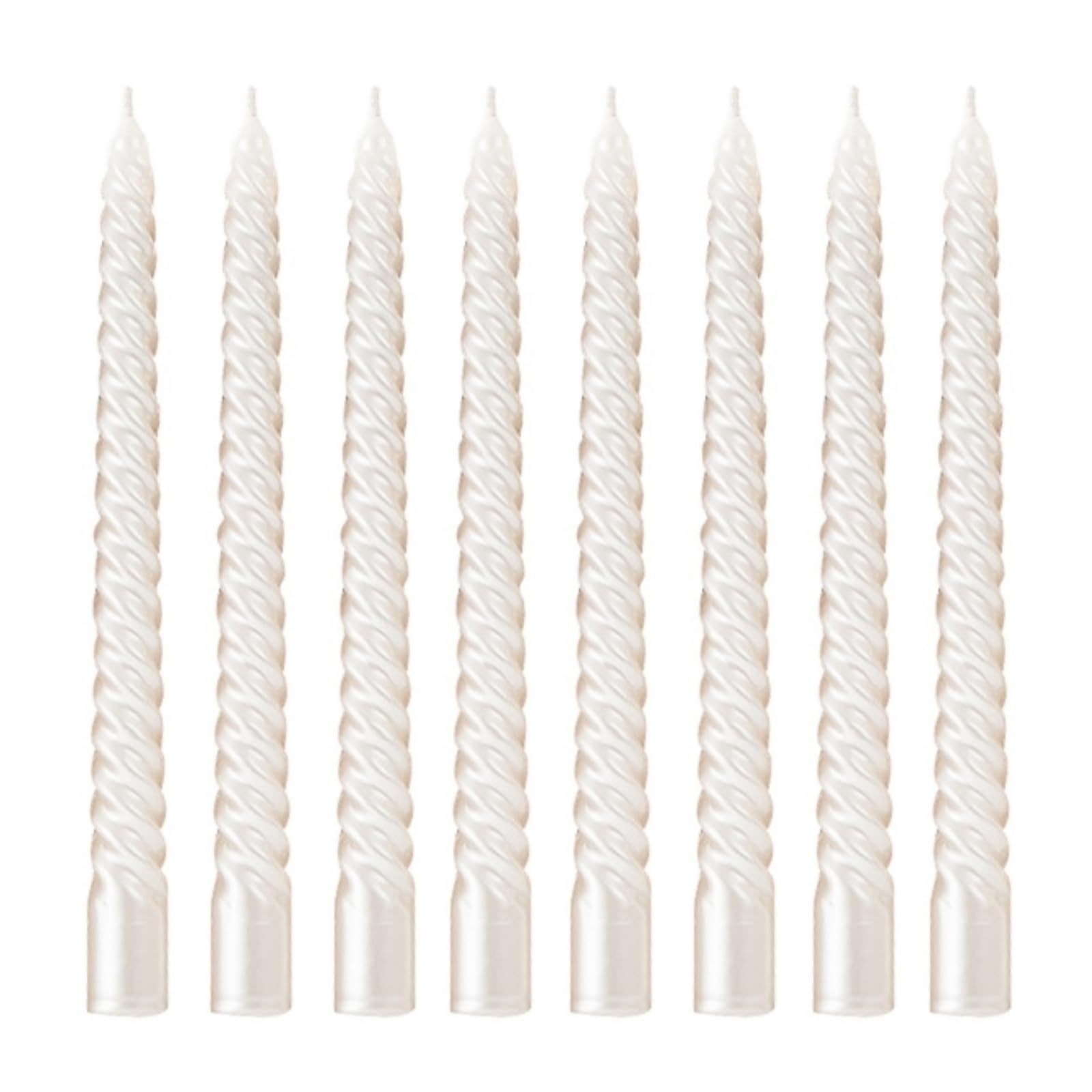Kemladio 8 pcs 10 inch White Taper Candles, Burning Unscented Tapered Candles 8 hrs, Long Candle Sticks,Dinner Candle,Tall Candl