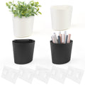 Popu Berry Wall Caddy Pen Holders, Pencil Cups Organizer For Marker/Remote/Crayon/White Board Accessories, With Adhesive Sticker