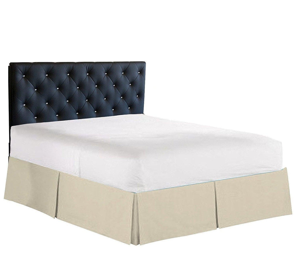 Elegance Linen Luxury 1500 Thread Count Wrinkle & Fade Resistant Egyptian Quality Bed Skirt/Dust Ruffle - Pleated Tailored 14Inc