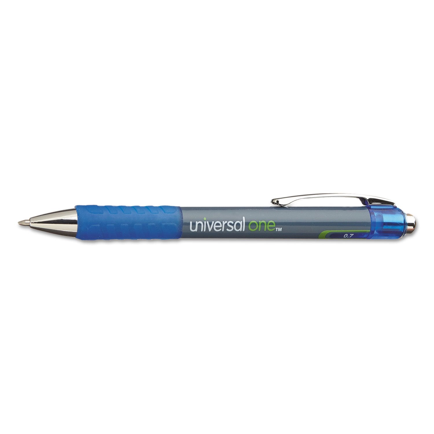 Universal Rollerball Gel Pen, Blue Ink, Medium Point, Dozen - Unv39711