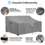 Outdoorlines Outdoor Waterproof Patio 3-Seater Couch Cover - Uv Resistant Patio Sofa Furniture Covers Weatherproof Heavy Duty Glider Covers For Outdoor Furniture, 88Wx32.5Dx33H Inches, Gray