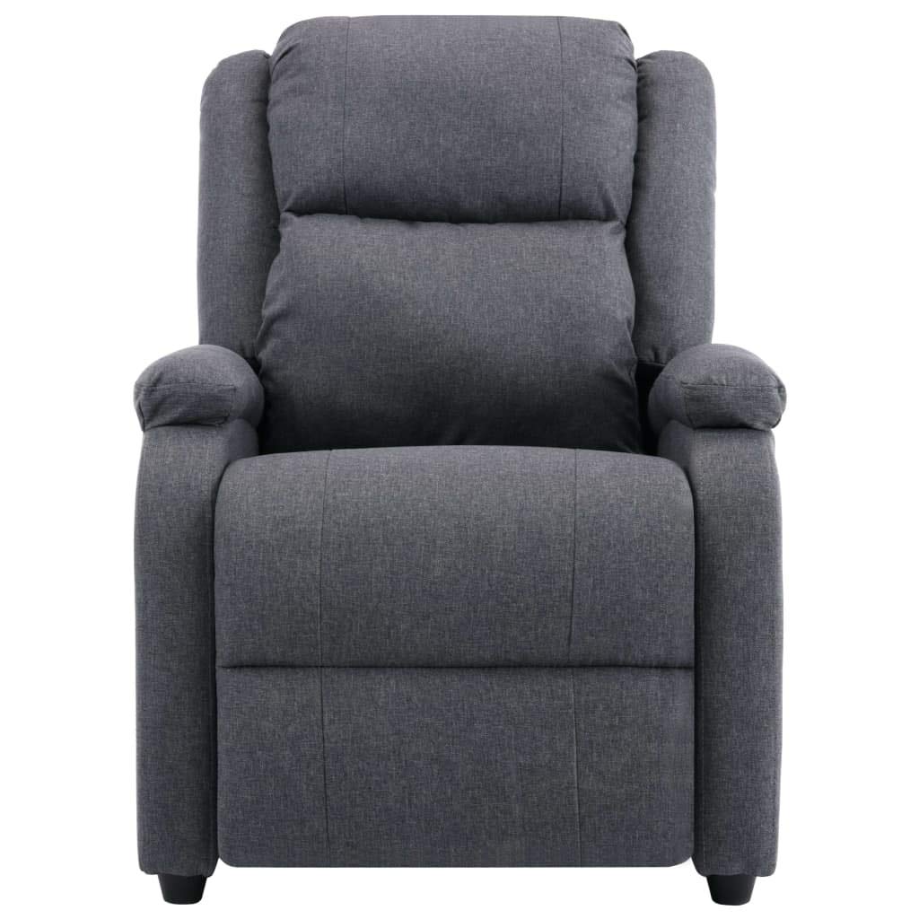 vidaXL Adjustable Recliner with Electric Motor - Durable Fabric Construction, Easy Assembly, Comfortable Thick Padded Armrest, Backrest and Seat - Dark Gray