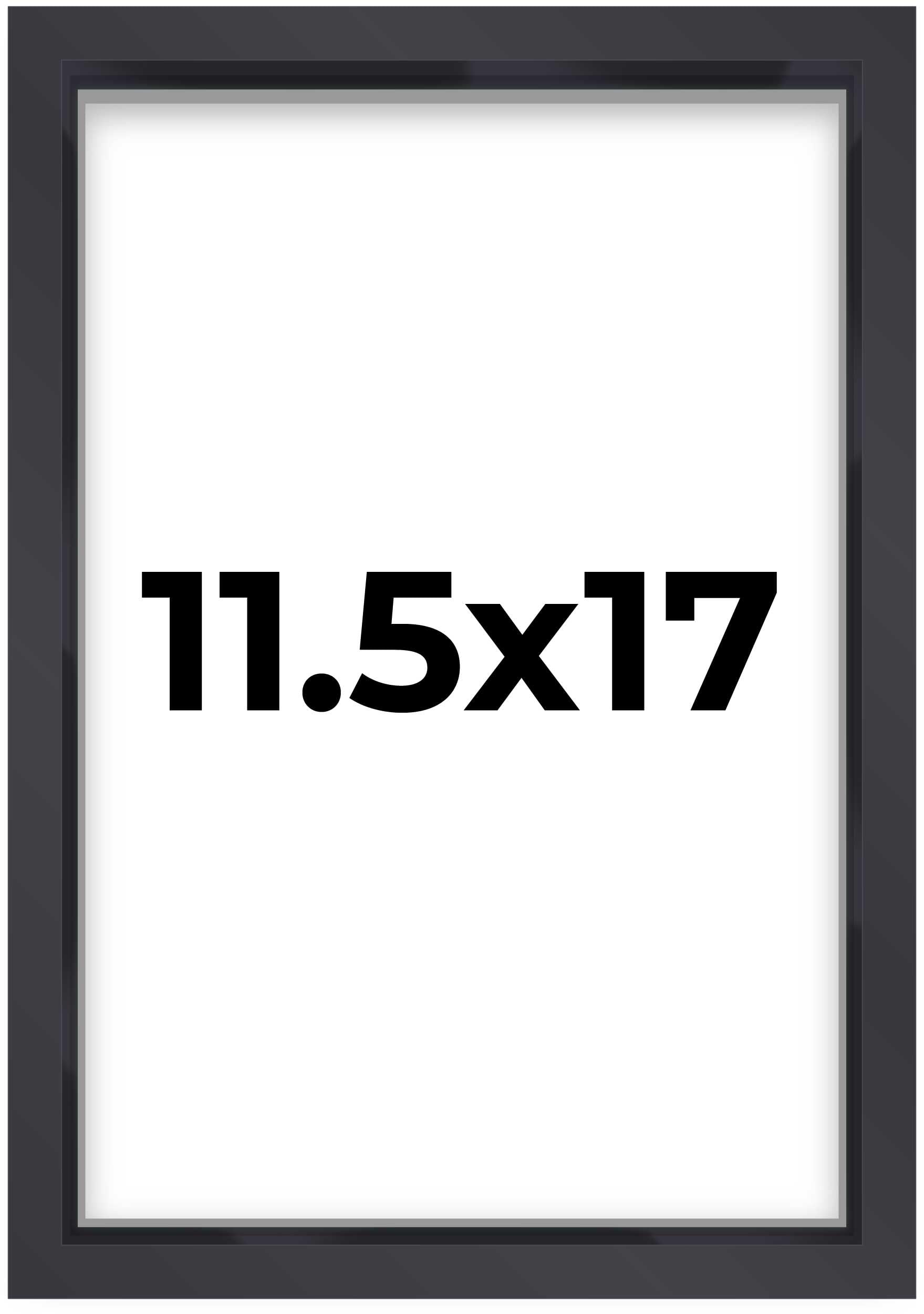 11.5x17 Shadow Box Frame Contemporary Black | 1'' Depth of Usable Space| Interior Size 11.5x17 or 17x11.5 Inches| UV Resistant A