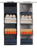 Shubhkraft 4 Shelves Hanging Organizer Combo / 4 Compartment Wardrobe Organiser/Hanging Closet Organizer For Wardrobe Storage (P