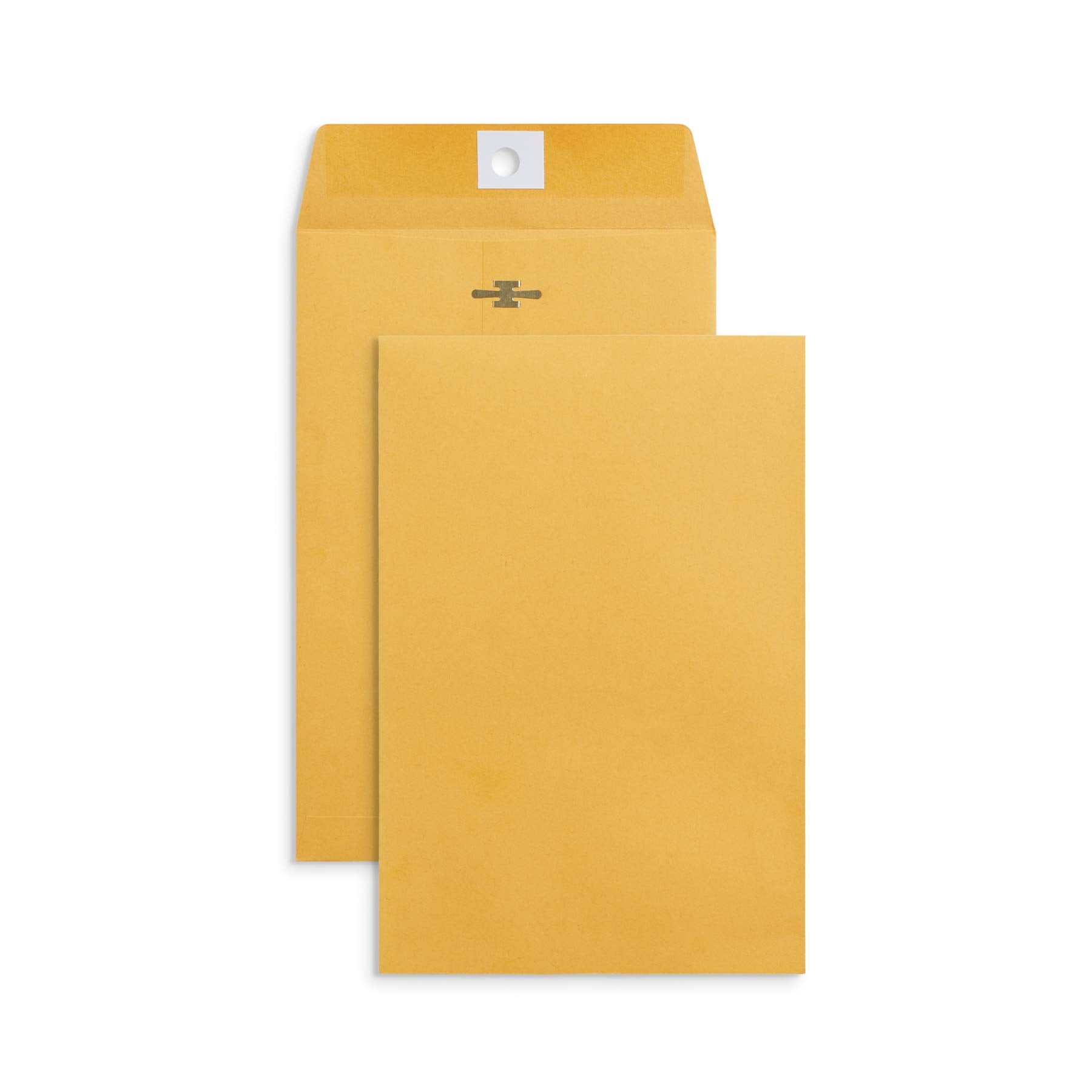 Blue Summit Supplies 100 6    X 9    Clasp Envelopes With Gummed Seal, Small Clasp Mailing Envelopes Made From 28Lb Kraft Paper,
