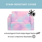 Cozee Flip-Out Chair - 2-In-1 Convertible Chair To Lounger For Kids