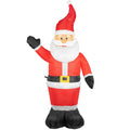 ProductWorks 4-Foot Candy Cane Lane Inflatable Santa Outdoor Holiday Decoration