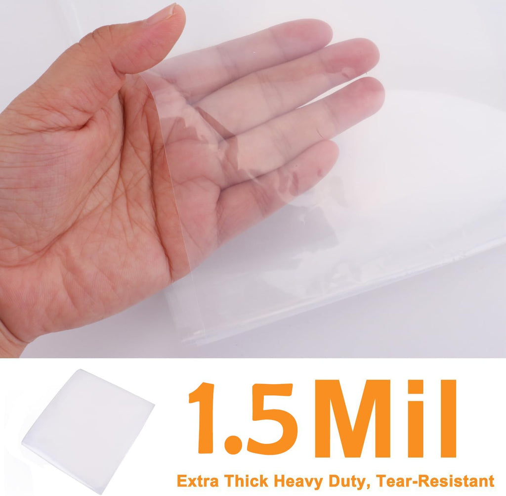 Mattress Bags For Moving 2 Pack Mattress Cover 1.5 Mil Queen Or King Size Mattress Storage Bag - Heavy Duty Thick Plastic Wrap M