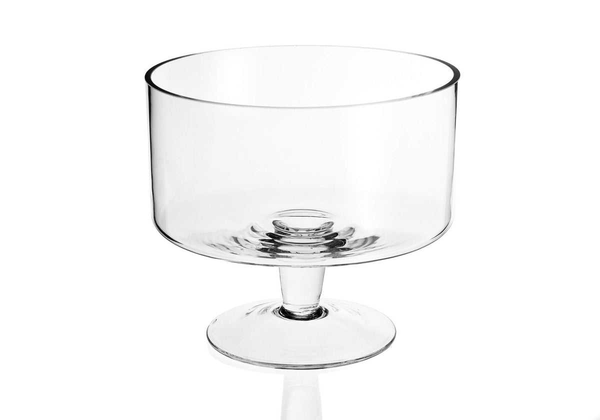 HomeRoots 375881 9 in. Mouth Blown Trifle Glass Bowl