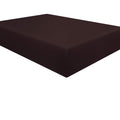 Ntbay 100% Brushed Microfiber Twin Fitted Sheet, 1800 Super Soft And Cozy, Wrinkle, Fade, Stain Resistant Deep Pocket Fitted Bed Sheet Only, Dark Brown